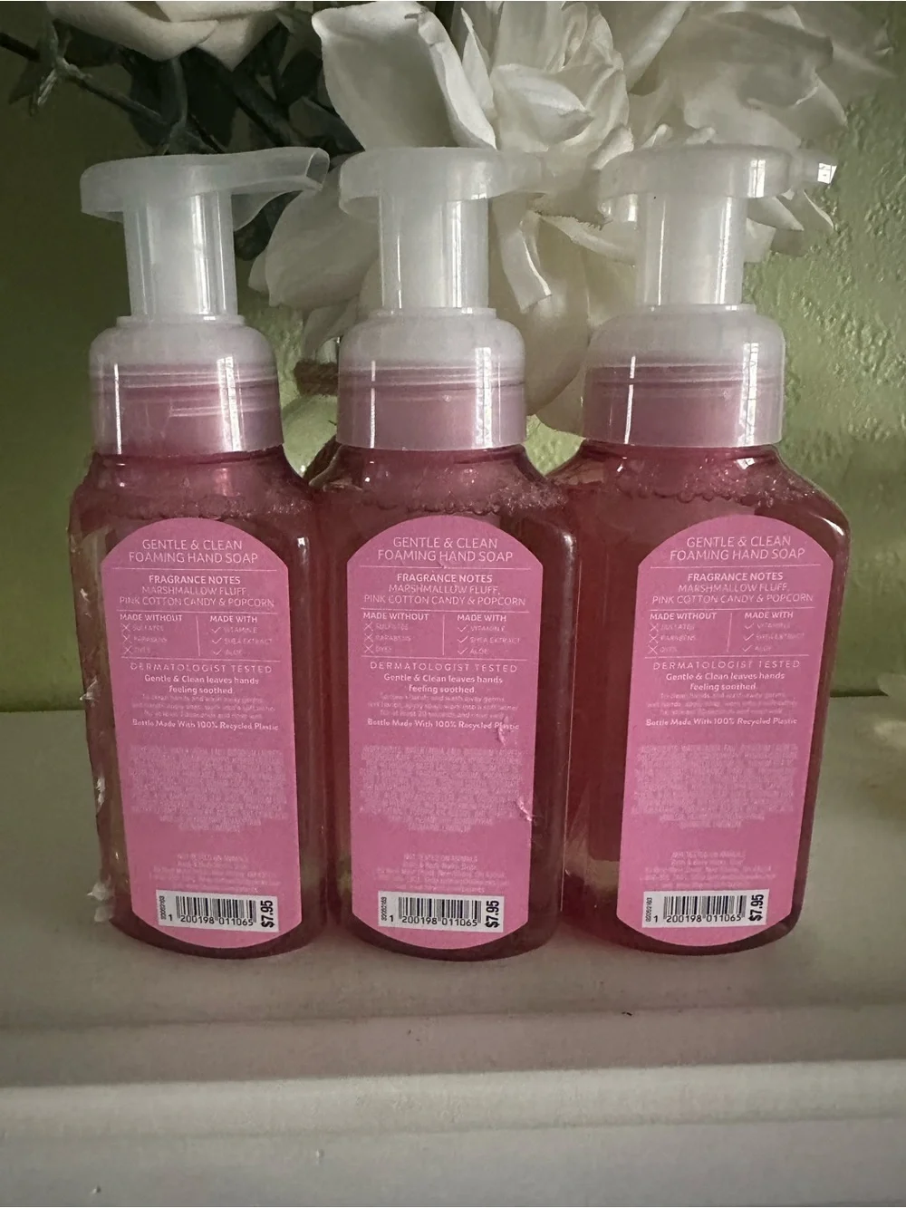 Bath & Body Works Toasted Marshmallow Pop Foaming Hand Soap - Pink (3) pc